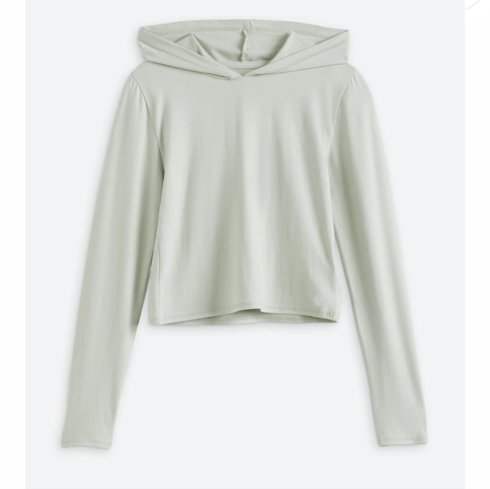 THREEADS 4 THOUGHT - Heather Luxe Jersey Pullover Light Green Hoodie
